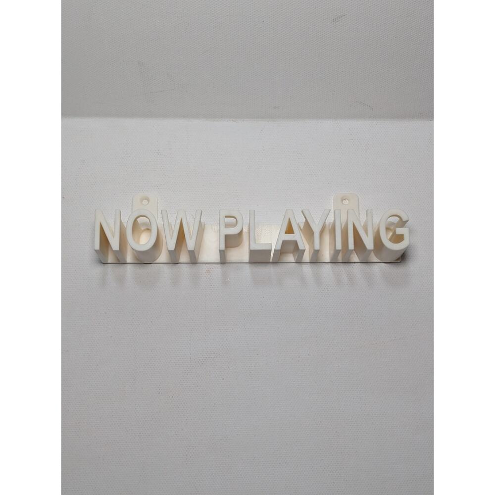 Unbranded Now Playing Vinyl Record Wall Mount Display Shelf White